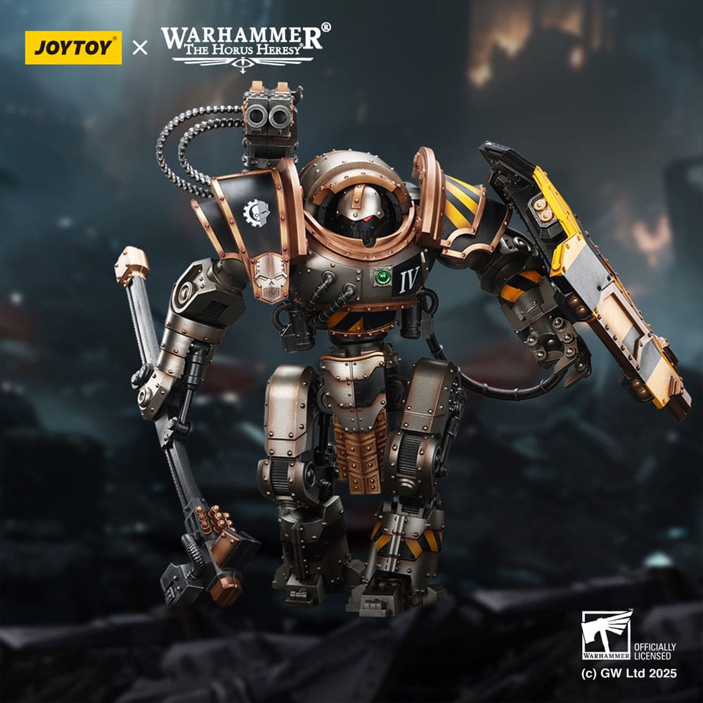 Warhammer The Horus Heresy Action Figur Iron Warriors Iron Circle Domitar-Ferrum Class Battle-automata med Karceri Battle Shield 24 cm Joy Toy (CN)