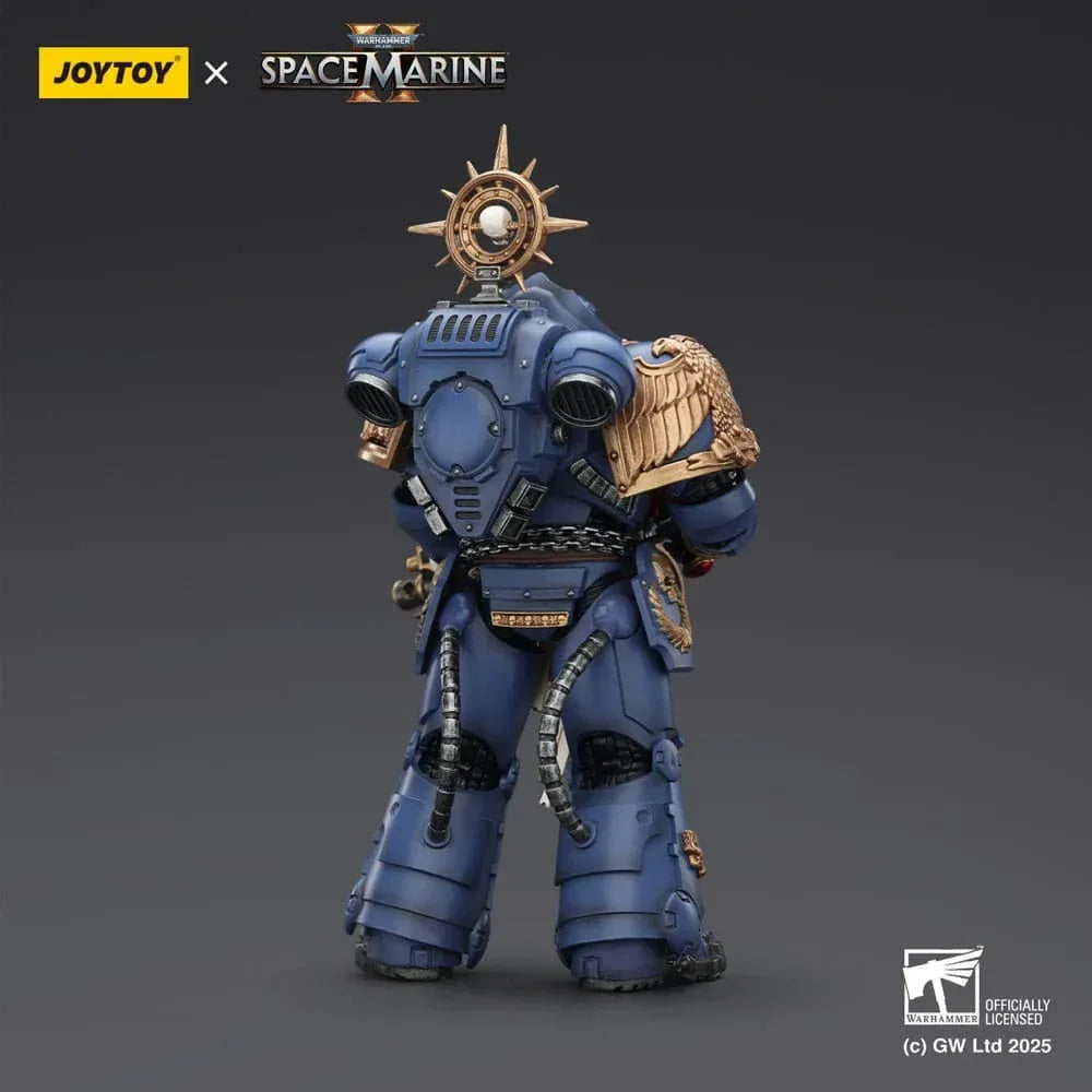 Warhammer 40,000: Space Marine 2 Action Figur Ultramarines Heavy Relic Primus Armor med Heavy Relic Bolt Rifle 13 cm Joy Toy (CN)