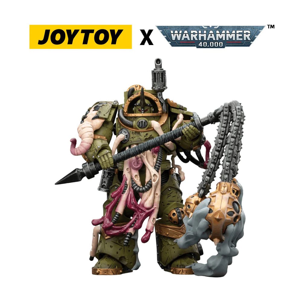 Warhammer 40,000 Action Figur Death Guard Blightlord Terminator 2 med Korruptionens Spjut 14 cm Joy Toy (CN)