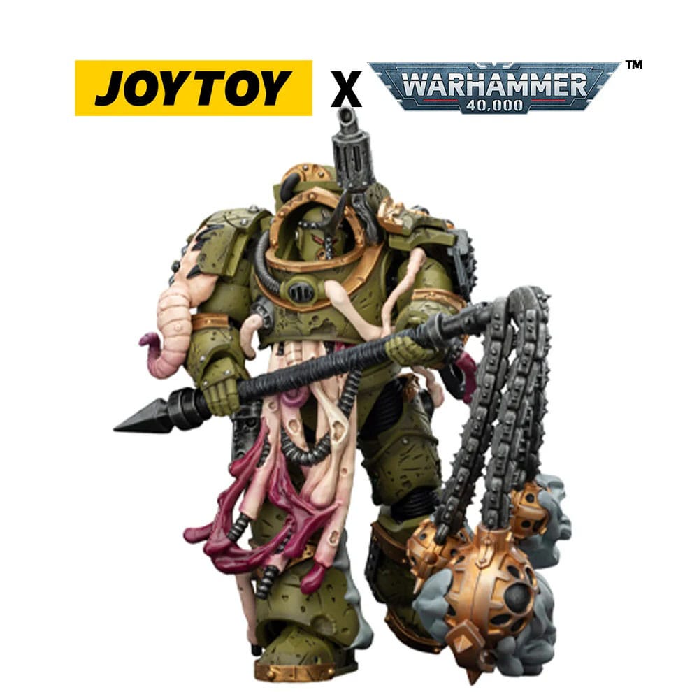 Warhammer 40,000 Action Figur Death Guard Blightlord Terminator 2 med Korruptionens Spjut 14 cm Joy Toy (CN)