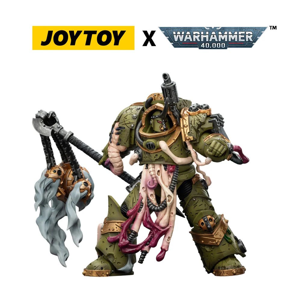 Warhammer 40,000 Action Figur Death Guard Blightlord Terminator 2 med Korruptionens Spjut 14 cm Joy Toy (CN)