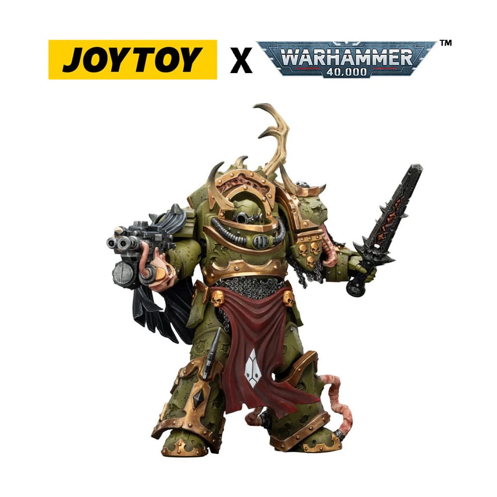 Warhammer 40,000 Action Figur Death Guard Blightlord Terminator 3 med Combi-bolter och Bubotic Blade 14 cm Joy Toy (CN)