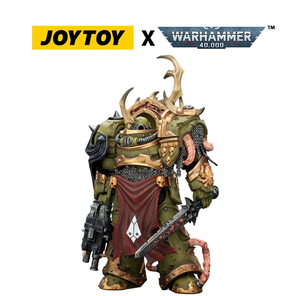 Warhammer 40,000 Action Figur Death Guard Blightlord Terminator 3 med Combi-bolter och Bubotic Blade 14 cm Joy Toy (CN)