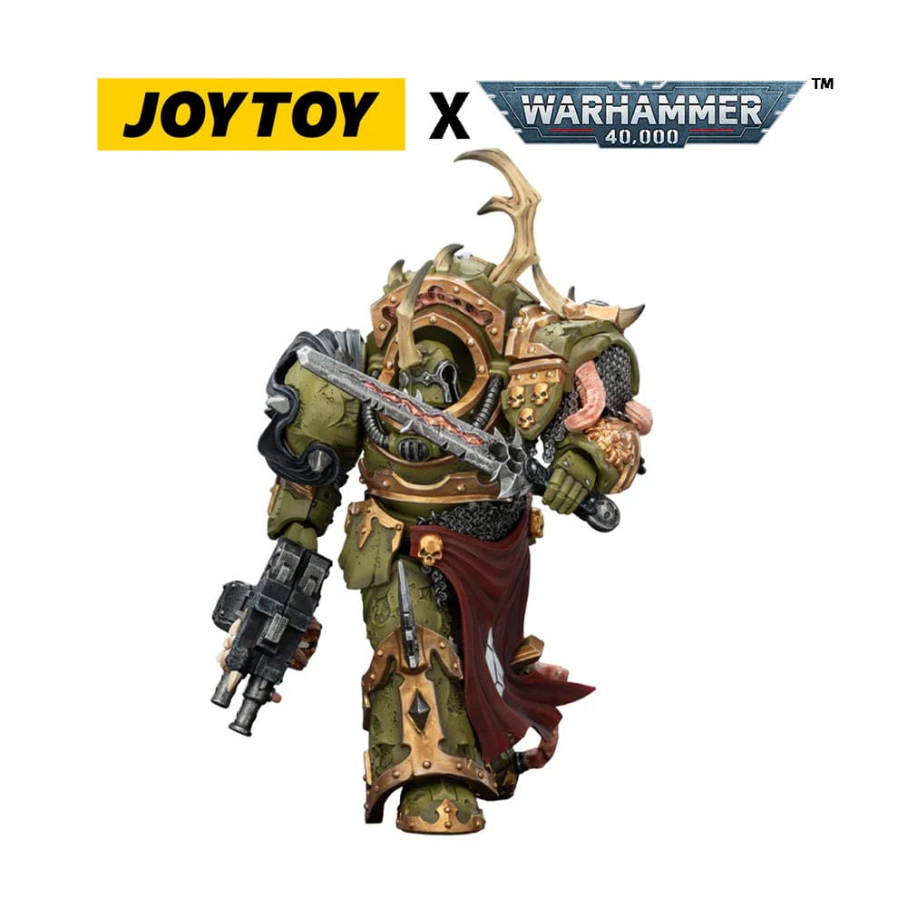 Warhammer 40,000 Action Figur Death Guard Blightlord Terminator 3 med Combi-bolter och Bubotic Blade 14 cm Joy Toy (CN)