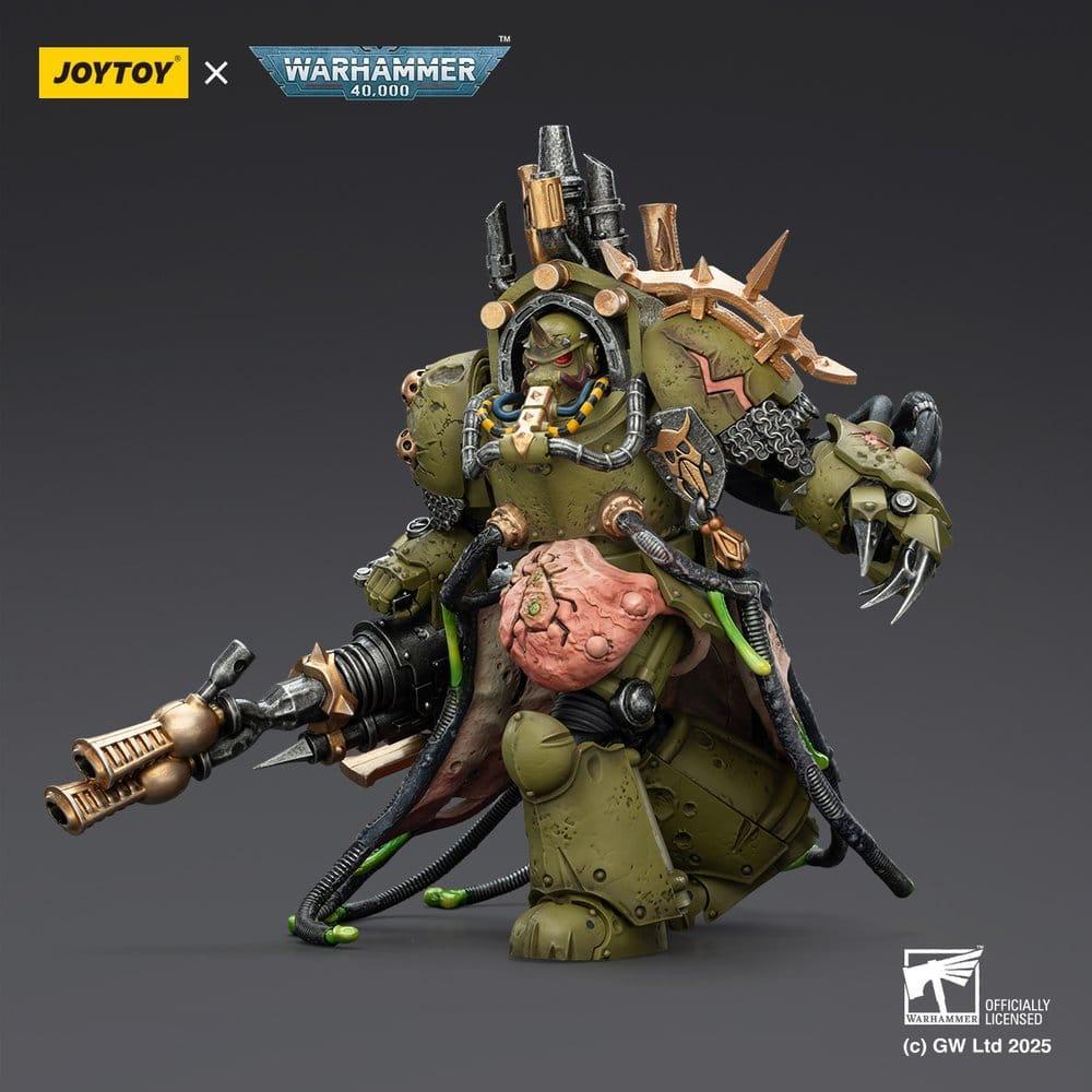 Warhammer 40,000 Action Figur Death Guard Lord of Virulence med Power Fist och Twin Plague Spewer 14 cm Joy Toy (CN)