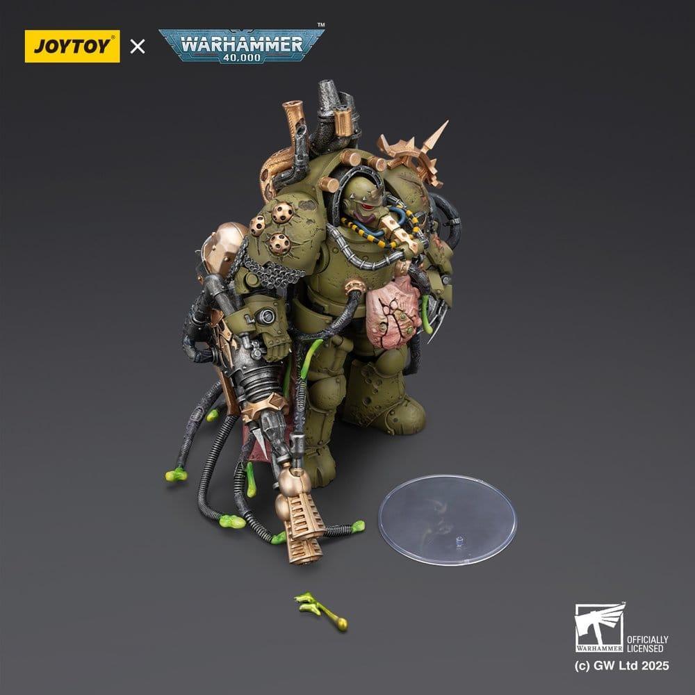 Warhammer 40,000 Action Figur Death Guard Lord of Virulence med Power Fist och Twin Plague Spewer 14 cm Joy Toy (CN)