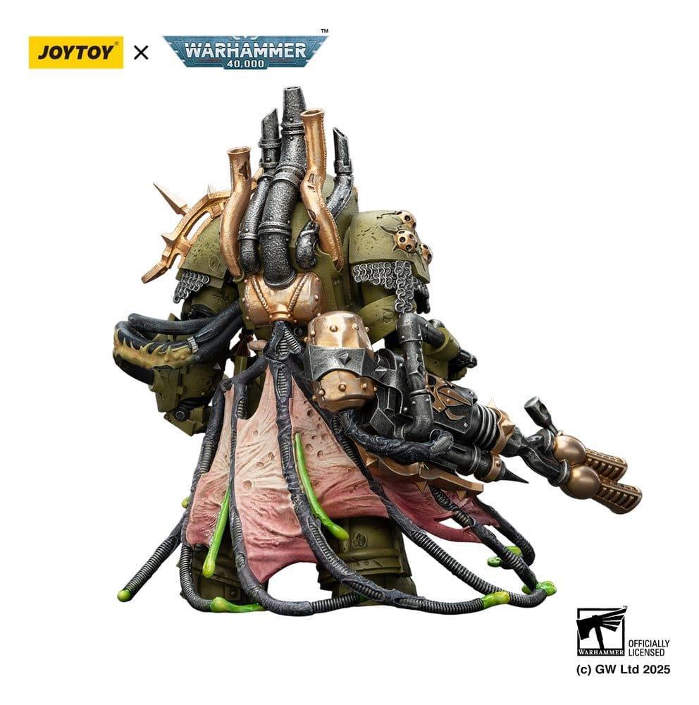 Warhammer 40,000 Action Figur Death Guard Lord of Virulence med Power Fist och Twin Plague Spewer 14 cm Joy Toy (CN)