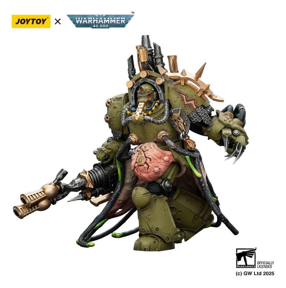Warhammer 40,000 Action Figur Death Guard Lord of Virulence med Power Fist och Twin Plague Spewer 14 cm Joy Toy (CN)