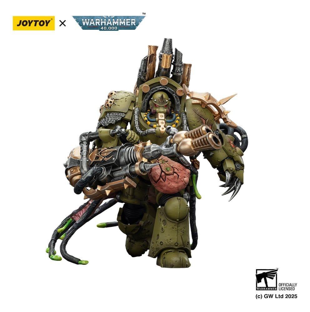 Warhammer 40,000 Action Figur Death Guard Lord of Virulence med Power Fist och Twin Plague Spewer 14 cm Joy Toy (CN)