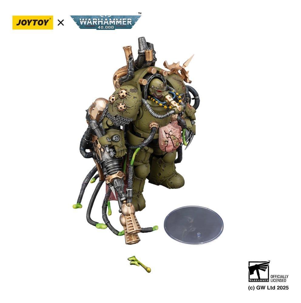 Warhammer 40,000 Action Figur Death Guard Lord of Virulence med Power Fist och Twin Plague Spewer 14 cm Joy Toy (CN)