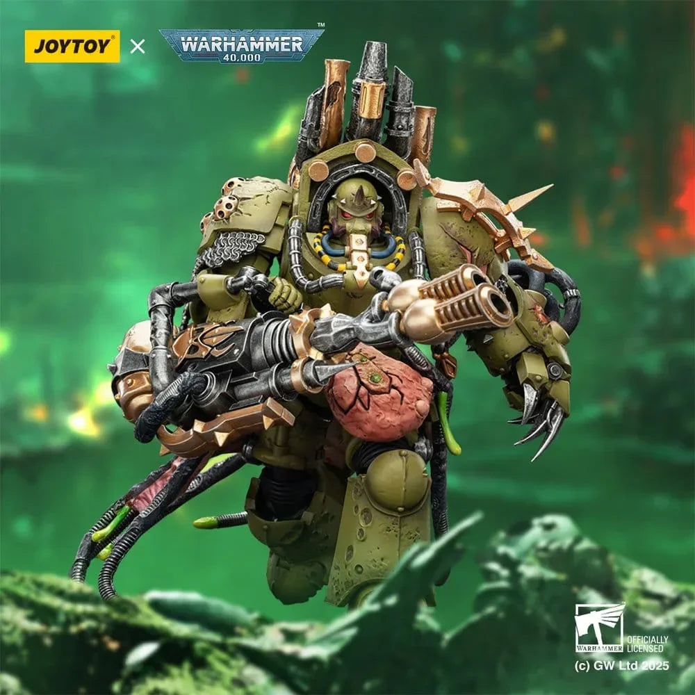 Warhammer 40,000 Action Figur Death Guard Lord of Virulence med Power Fist och Twin Plague Spewer 14 cm Joy Toy (CN)