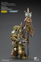 Warhammer 40,000 Action Figur Death Guard Plague Marine Icon bärare med Boltgun och Plague kniv 12 cm Joy Toy (CN)