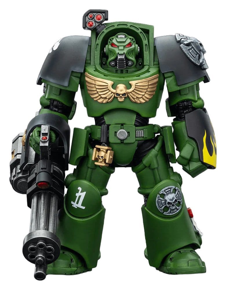Warhammer 40,000 Action Figur Salamanders Terminator 3 med Power Fist och Assault Cannon 14 cm