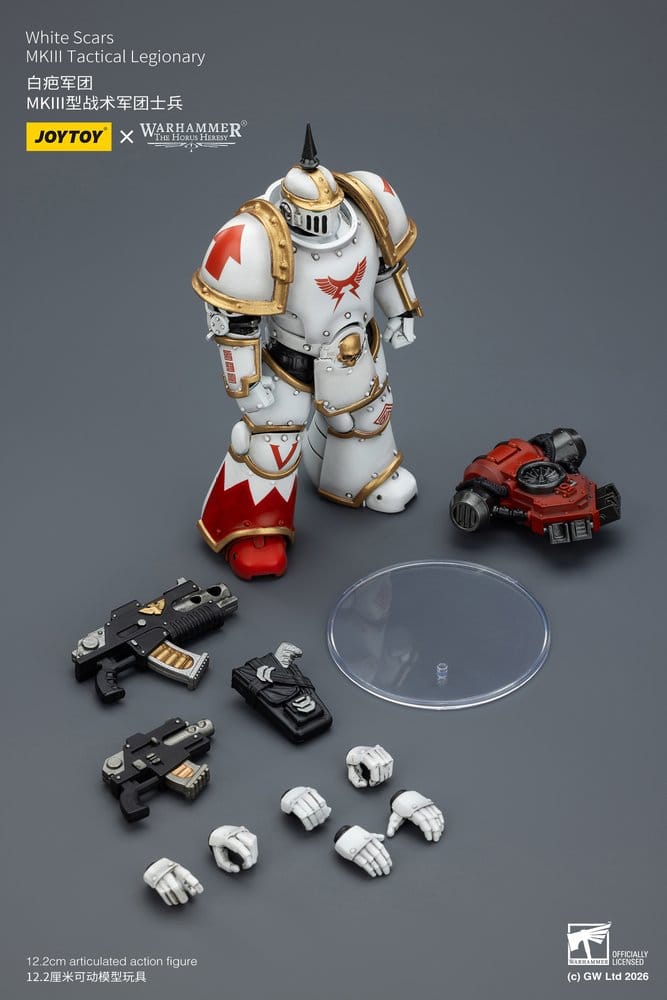 Warhammer The Horus Heresy Action Figur White Scars MKIII Tactical Legionär 12 cm