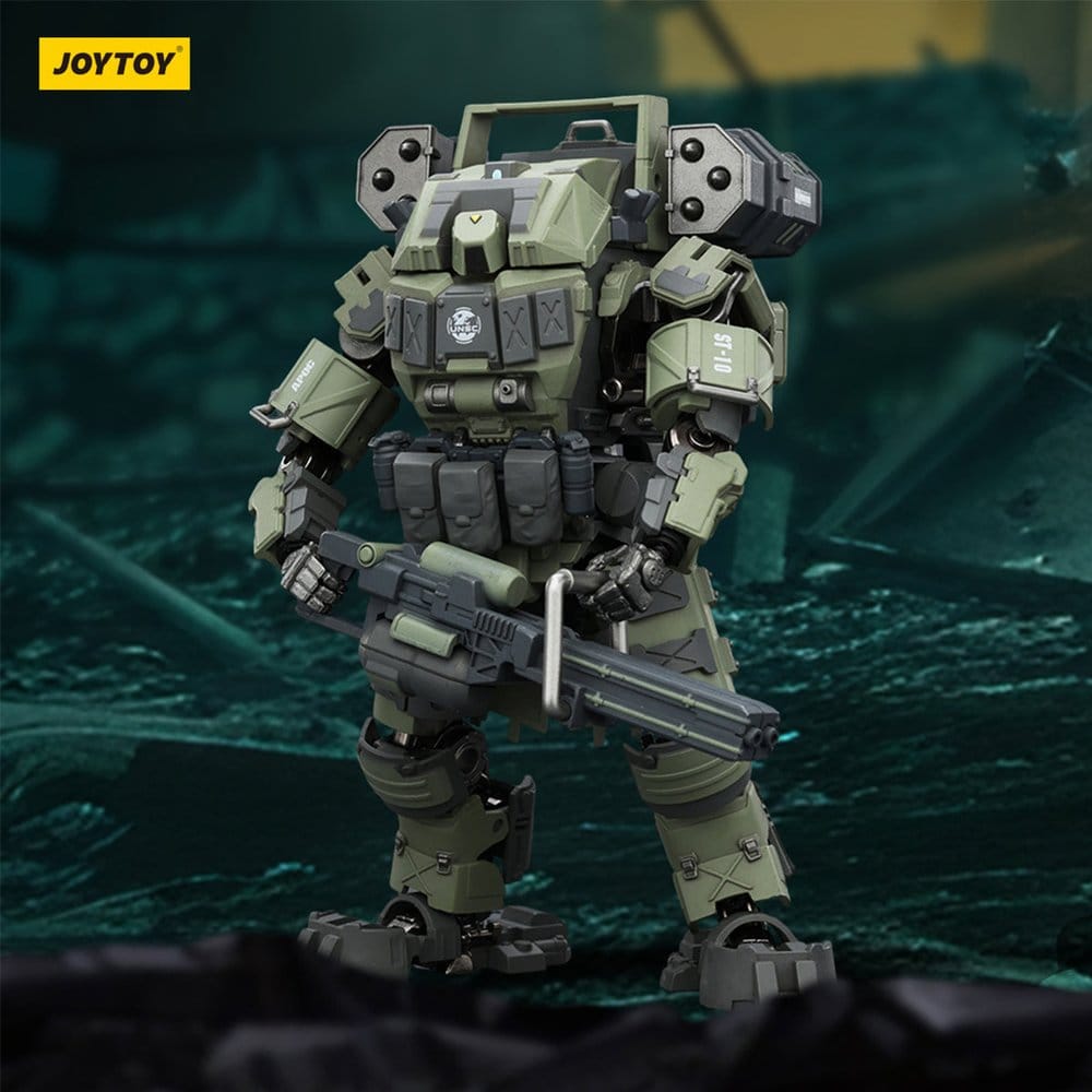 Dark Source Actionfigur 1/25 APOC-serien Storm Surge Tung Eld Assault Mech ST-8616 14 cm