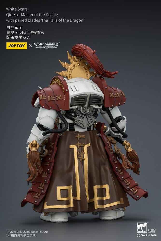 Warhammer The Horus Heresy Actionfigur White Scars Qin Xa - Mästarens Keshig 14 cm