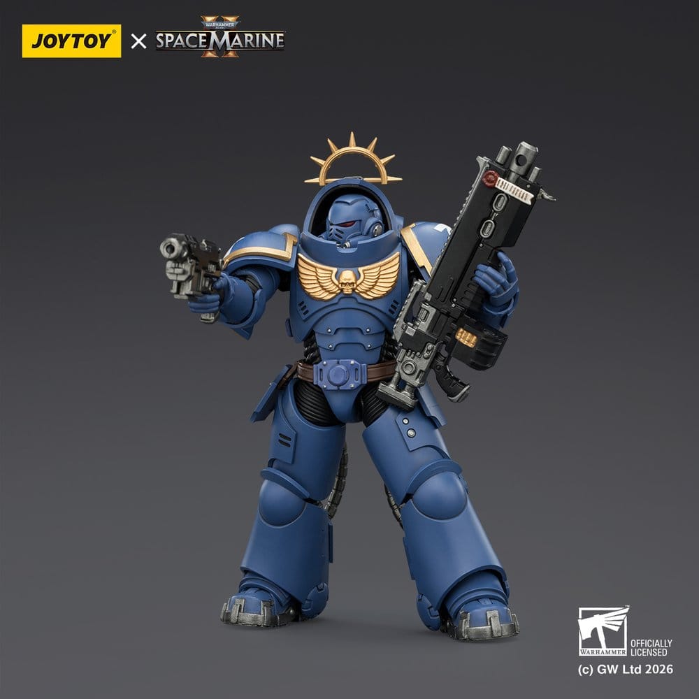 Warhammer 40,000 Actionfigur Spelutgåva Ultramarines Heavy Intercessor 13 cm