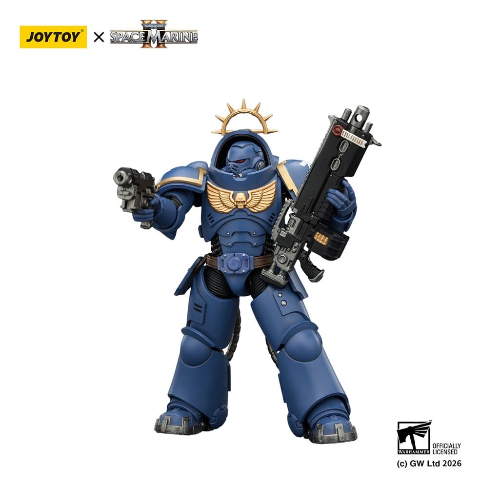 Warhammer 40,000 Actionfigur Spelutgåva Ultramarines Heavy Intercessor 13 cm