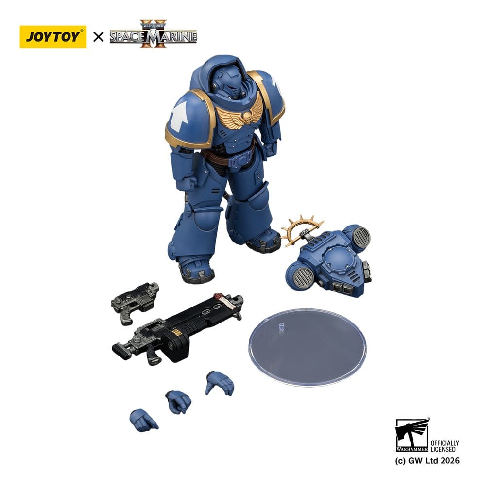 Warhammer 40,000 Actionfigur Spelutgåva Ultramarines Heavy Intercessor 13 cm