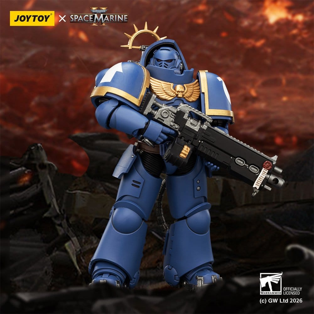 Warhammer 40,000 Actionfigur Spelutgåva Ultramarines Heavy Intercessor 13 cm