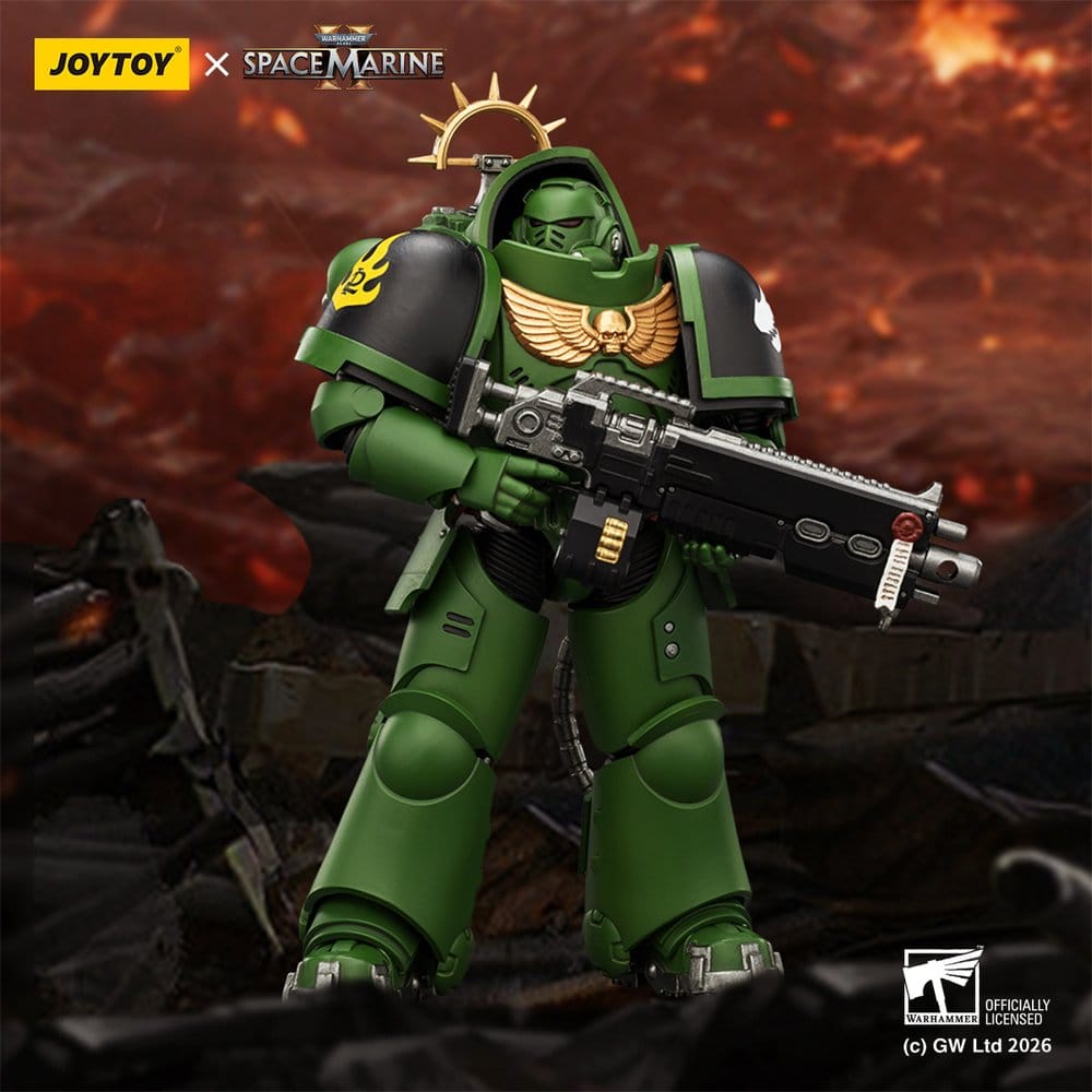 Warhammer 40,000 Actionfigur Spelledition Salamanders Heavy Intercessor 13 cm