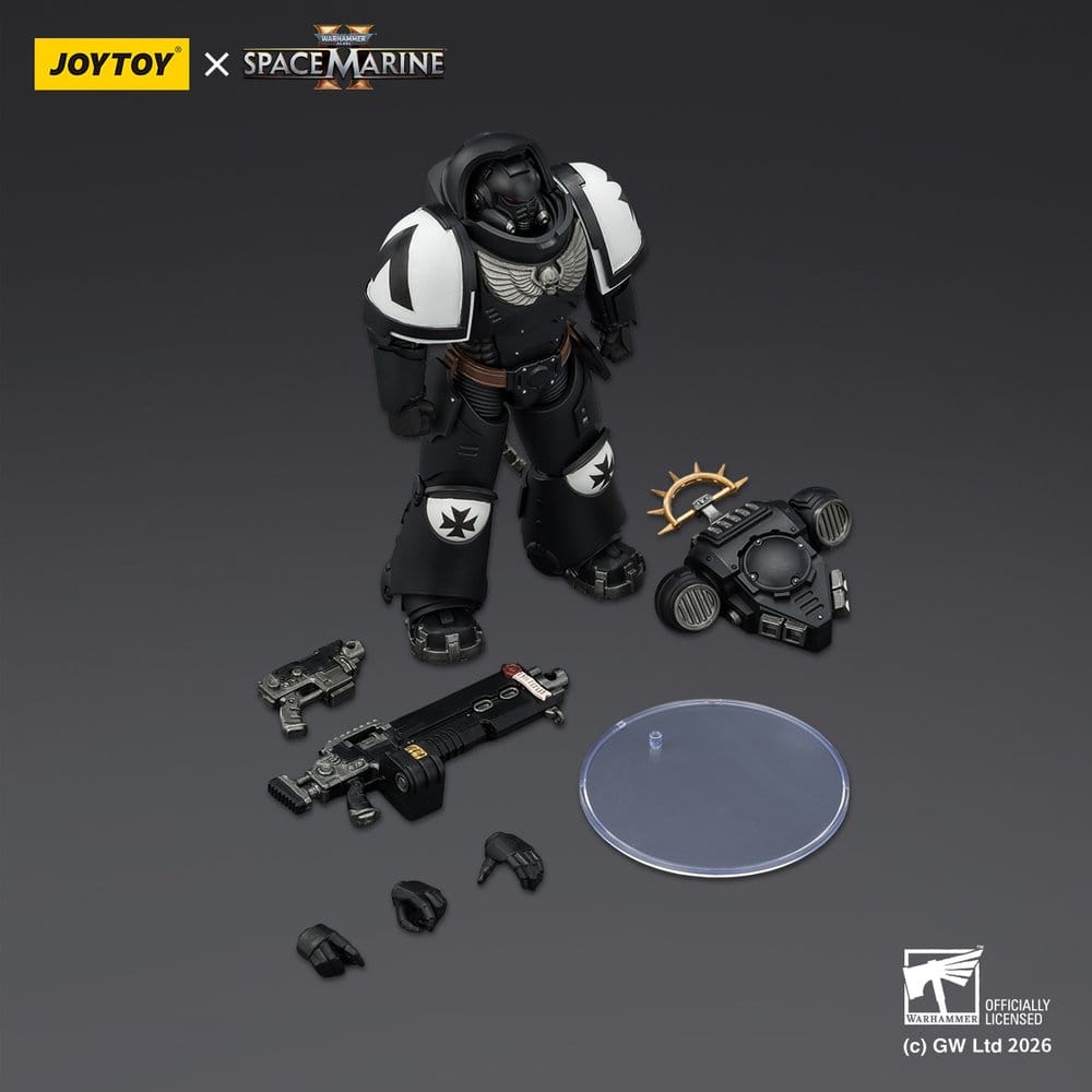 Warhammer 40,000 Actionfigur Spelledition Black Templars Heavy Intercessor 13 cm