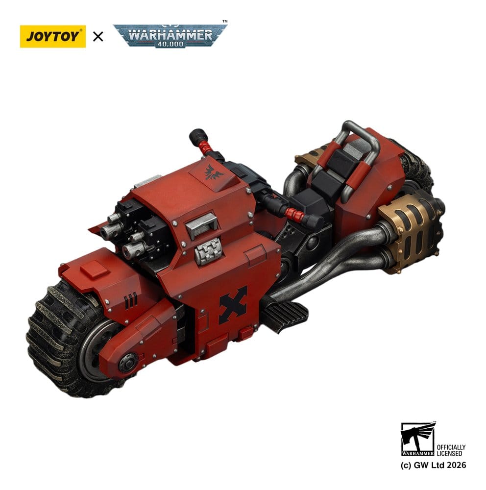 Warhammer 40,000 Raider-mönster Stridscykel Blood Angels med tvillingkopplade boltrifler 22 cm