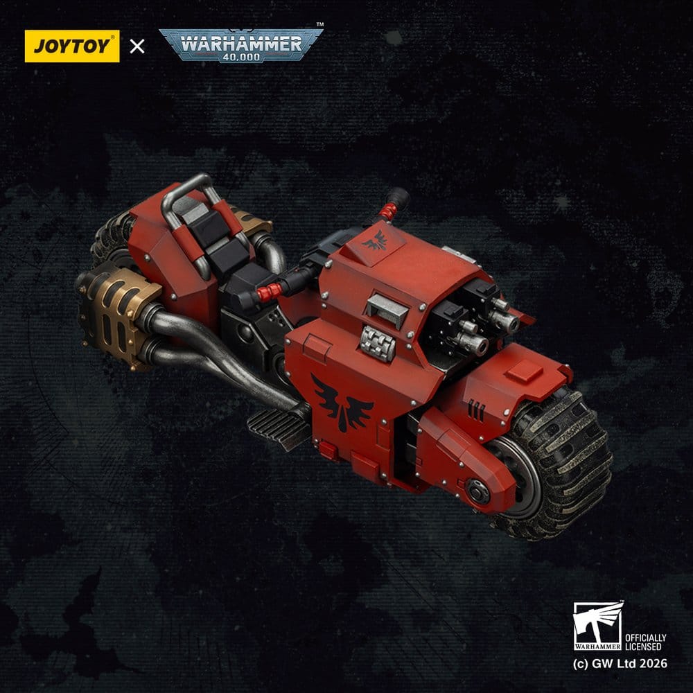 Warhammer 40,000 Raider-mönster Stridscykel Blood Angels med tvillingkopplade boltrifler 22 cm