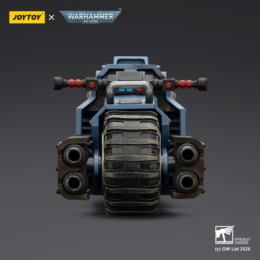 Warhammer 40,000 Raider-mönster Combat Bike Space Wolves med tvillingkopplade boltgevär 22 cm