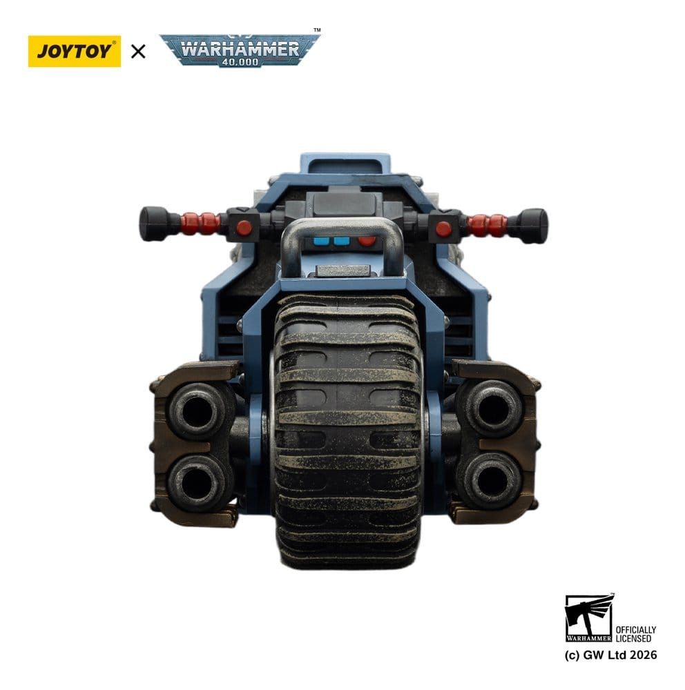 Warhammer 40,000 Raider-mönster Combat Bike Space Wolves med tvillingkopplade boltgevär 22 cm