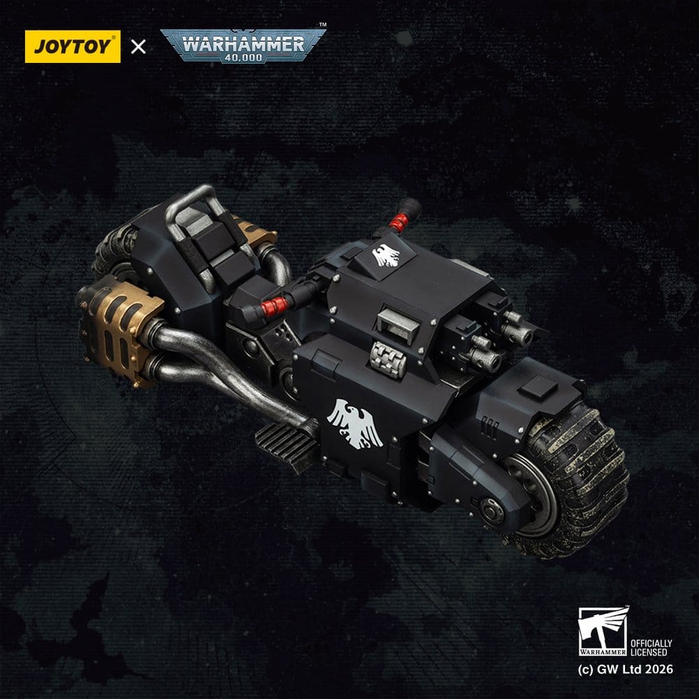 Warhammer 40,000 Raider-mönster Stridscykel Raven Guard med tvillingkopplade boltriflar 22 cm