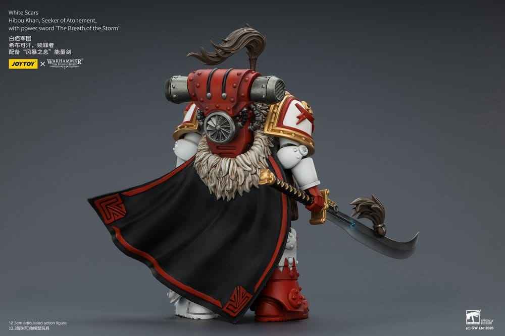 Warhammer The Horus Heresy Actionfigur White Scars Hibou Khan, Sökar av Botgörelse 12 cm