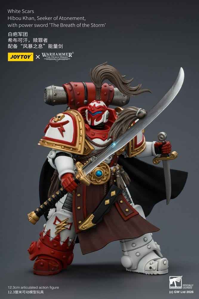 Warhammer The Horus Heresy Actionfigur White Scars Hibou Khan, Sökar av Botgörelse 12 cm