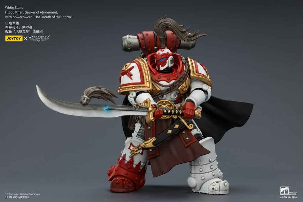 Warhammer The Horus Heresy Actionfigur White Scars Hibou Khan, Sökar av Botgörelse 12 cm