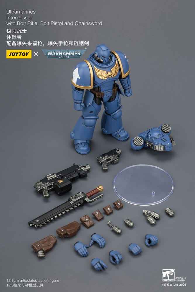 Warhammer 40,000 Actionfigur Ultramarines Intercessor 12 cm