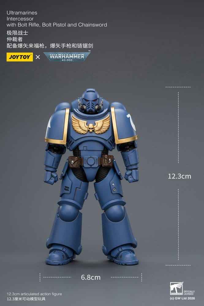 Warhammer 40,000 Actionfigur Ultramarines Intercessor 12 cm