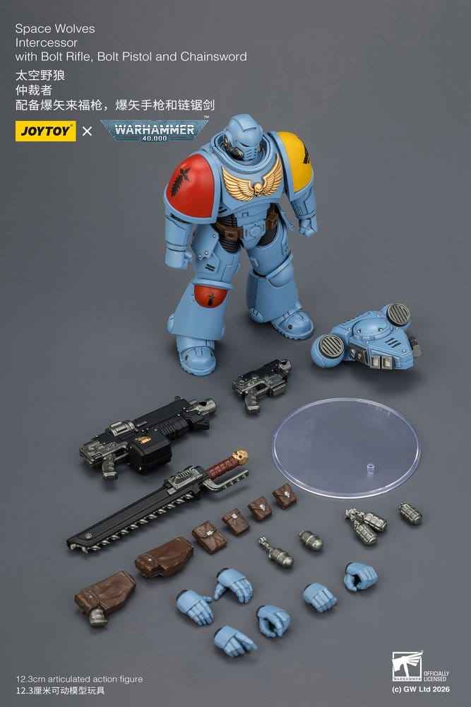 Warhammer 40,000 Actionfigur Space Wolves Intercessor 12 cm