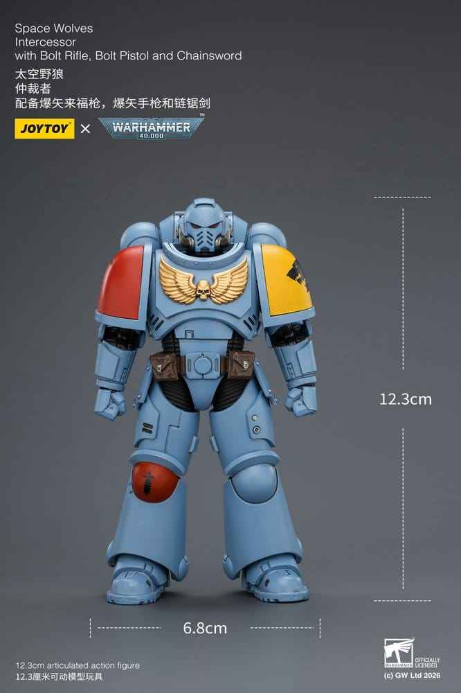 Warhammer 40,000 Actionfigur Space Wolves Intercessor 12 cm