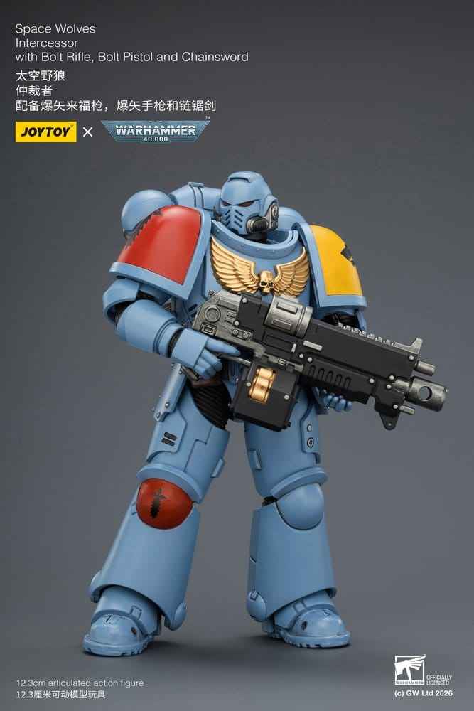 Warhammer 40,000 Actionfigur Space Wolves Intercessor 12 cm