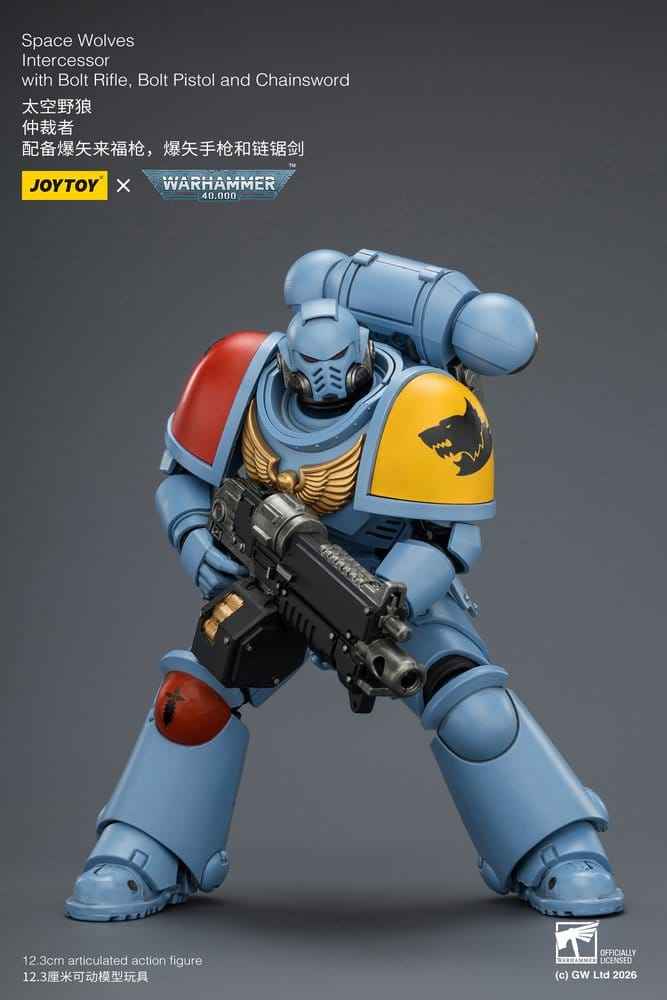 Warhammer 40,000 Actionfigur Space Wolves Intercessor 12 cm