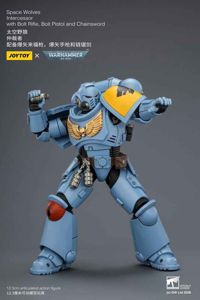 Warhammer 40,000 Actionfigur Space Wolves Intercessor 12 cm