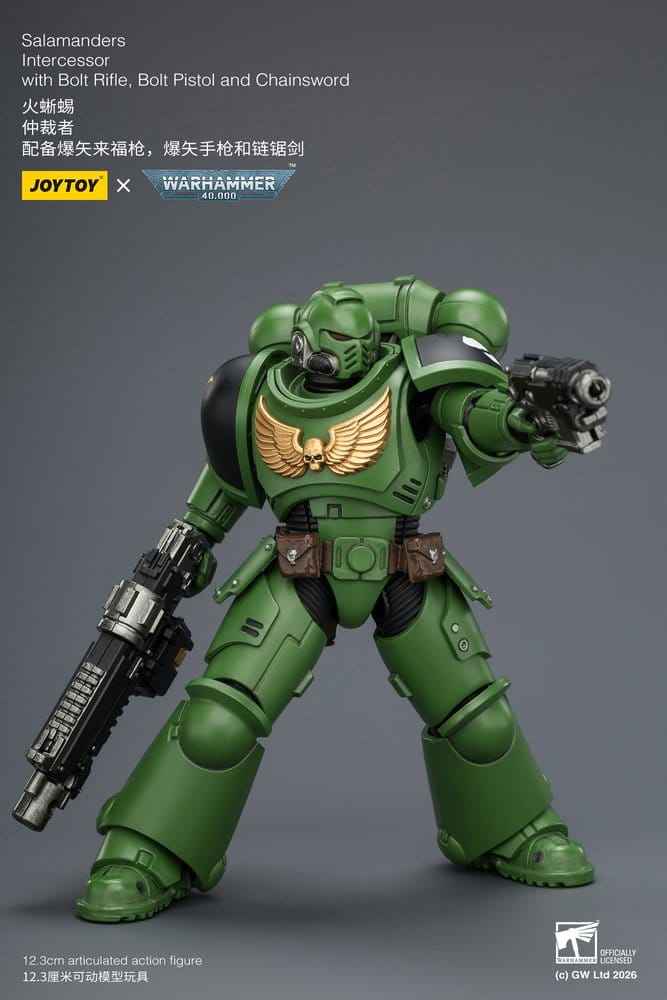 Warhammer 40,000 Actionfigur Salamanders Intercessor 12 cm
