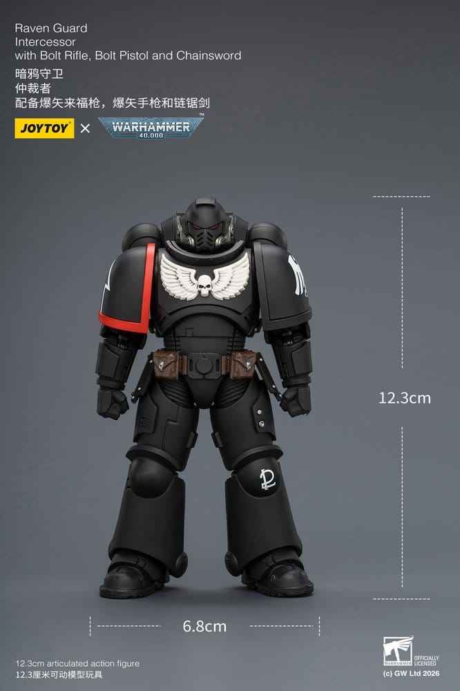 Warhammer 40,000 Actionfigur Raven Guard Intercessor 12 cm
