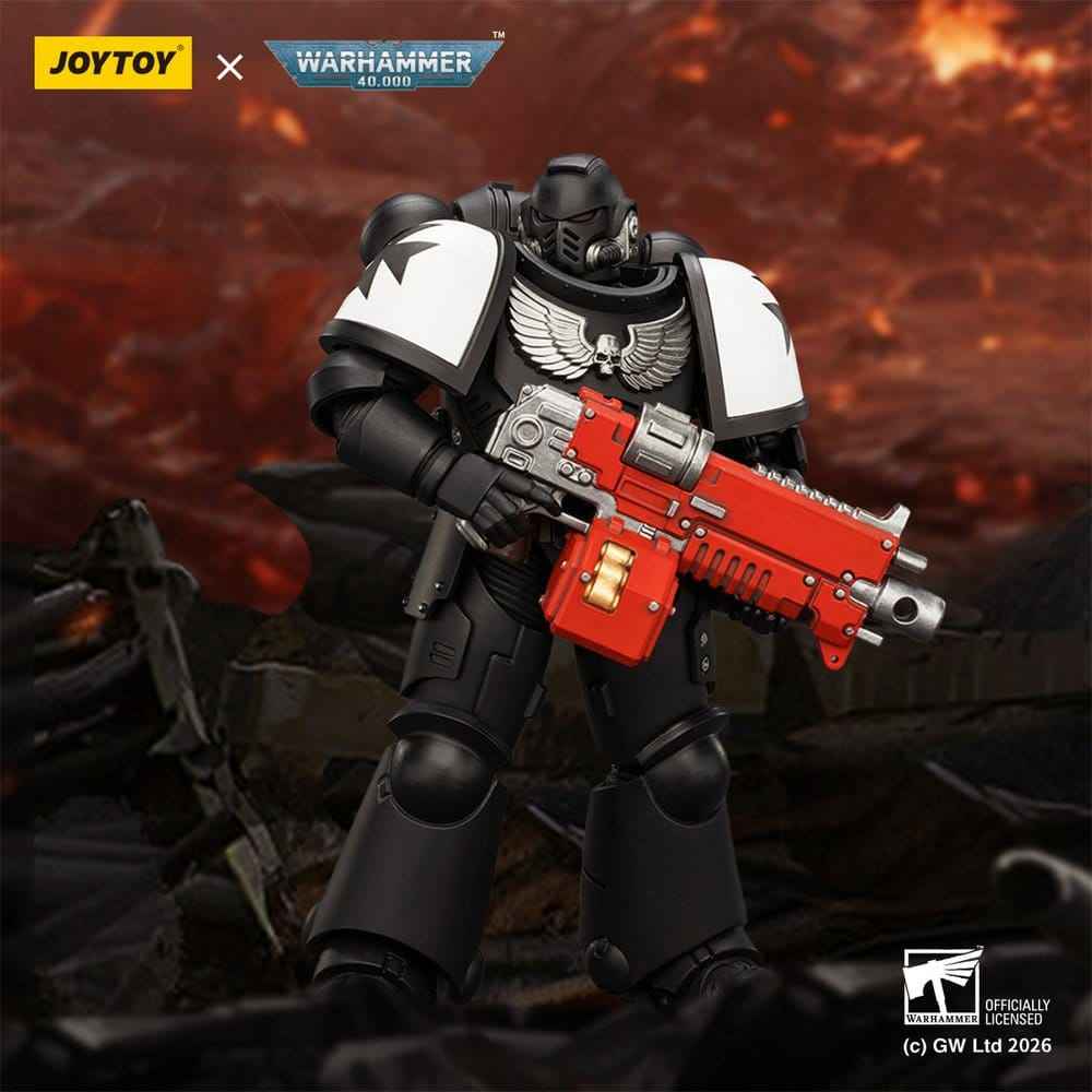 Warhammer 40,000 Actionfigur Svarta Tempelriddare Intercessor 12 cm