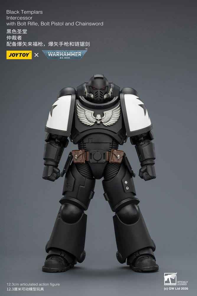 Warhammer 40,000 Actionfigur Svarta Tempelriddare Intercessor 12 cm