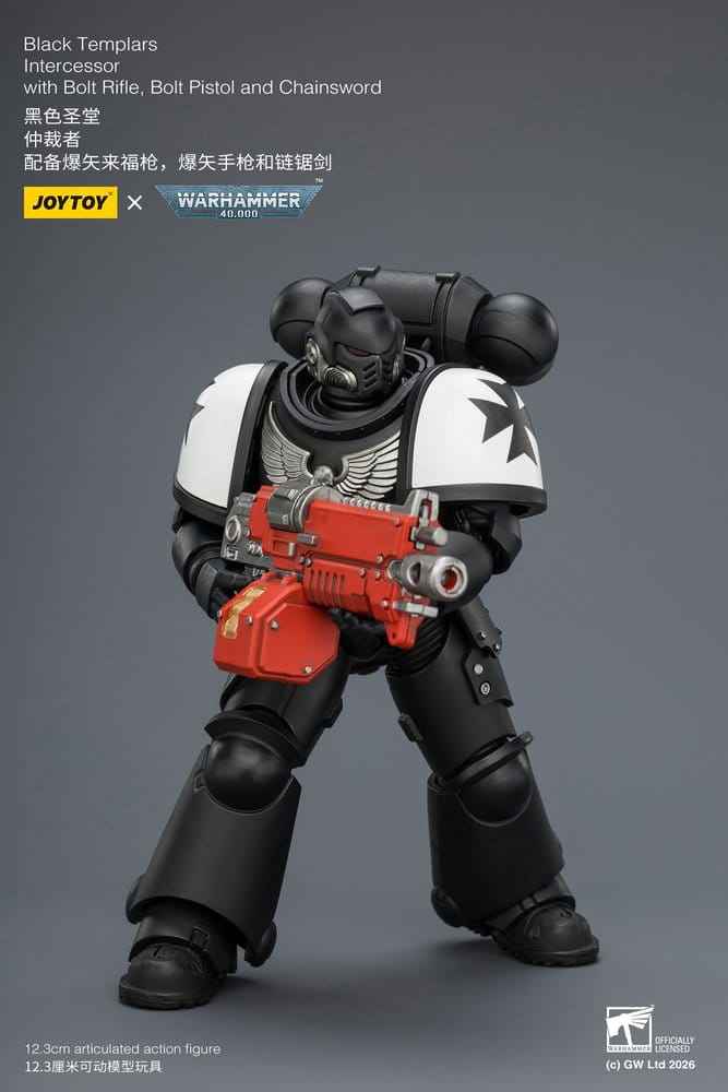 Warhammer 40,000 Actionfigur Svarta Tempelriddare Intercessor 12 cm