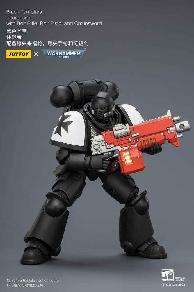 Warhammer 40,000 Actionfigur Svarta Tempelriddare Intercessor 12 cm