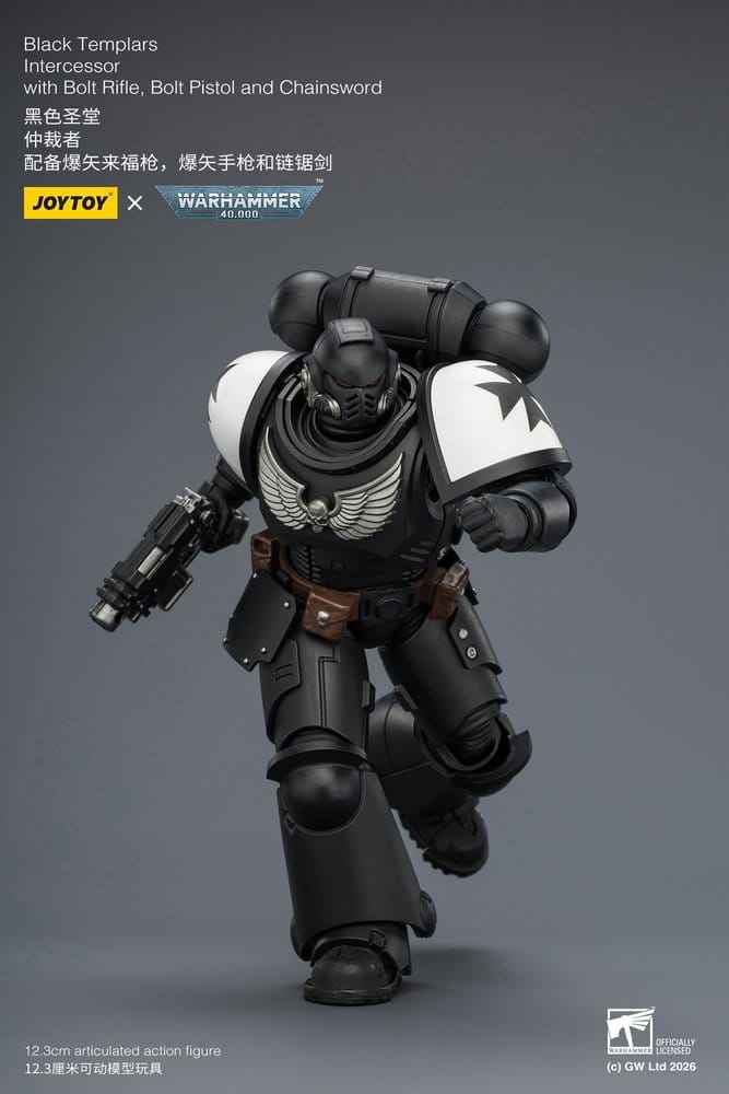 Warhammer 40,000 Actionfigur Svarta Tempelriddare Intercessor 12 cm