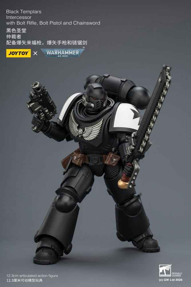 Warhammer 40,000 Actionfigur Svarta Tempelriddare Intercessor 12 cm