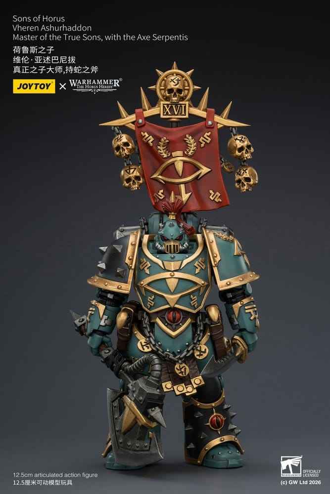 Warhammer The Horus Heresy Actionfigur Sons of Horus Vheren Ashurhaddon Mästare av de Sanna Sönerna 13 cm